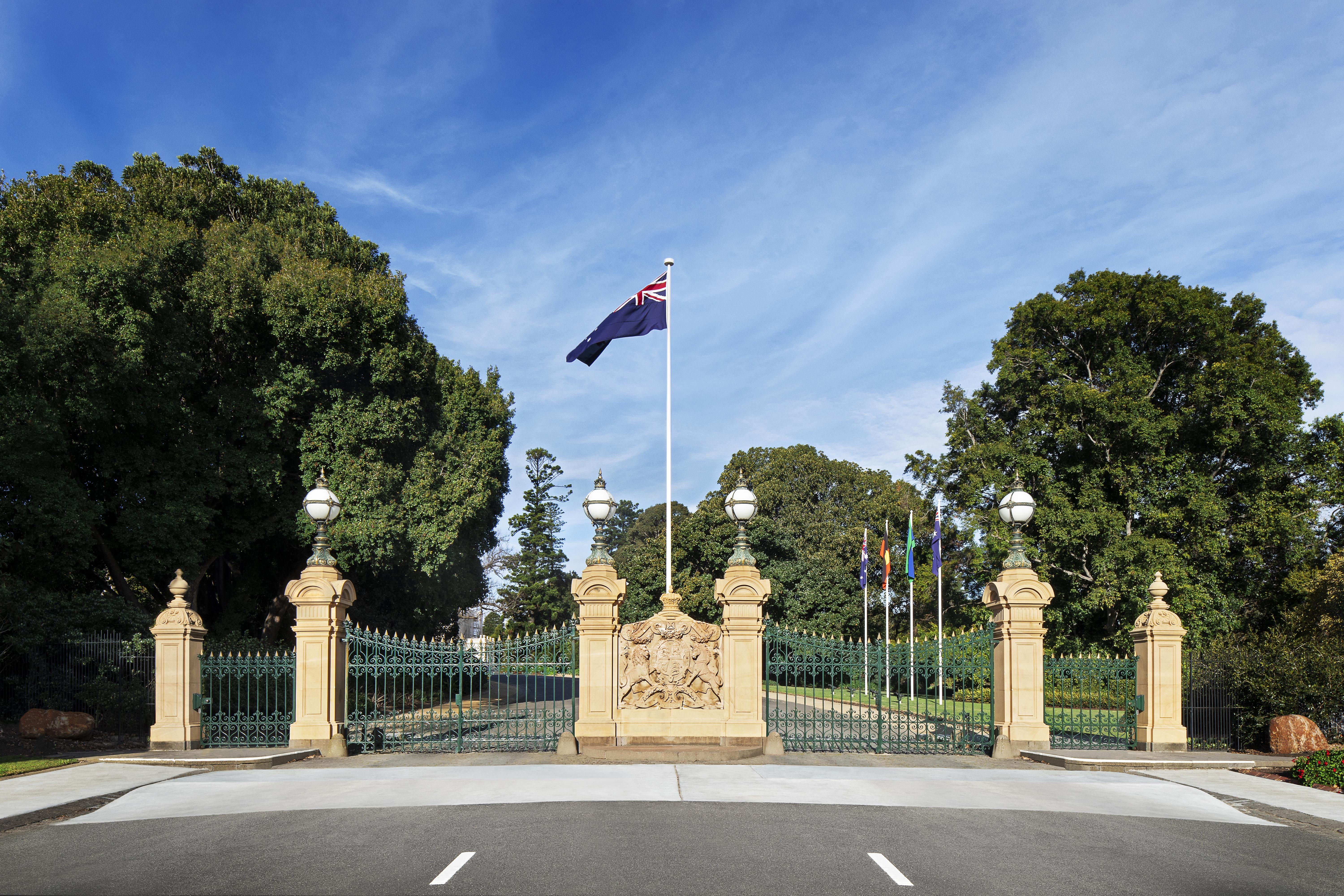 Government House Victoria Front Entrance Gates