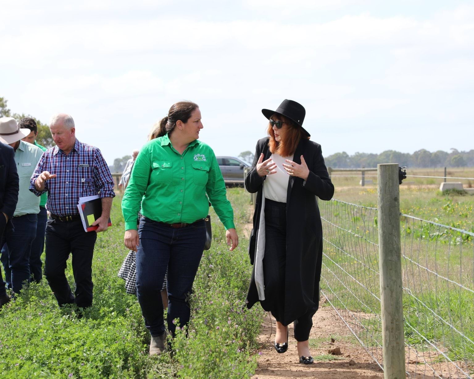 The Governor speaking with a member of the Regional Visit to Wellington and East Gippsland